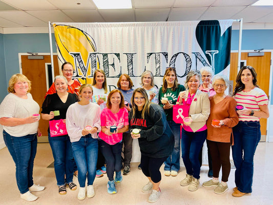 Group in attendance for the Breast Cancer Awareness Candle pouring event in Tifton, Georgia.