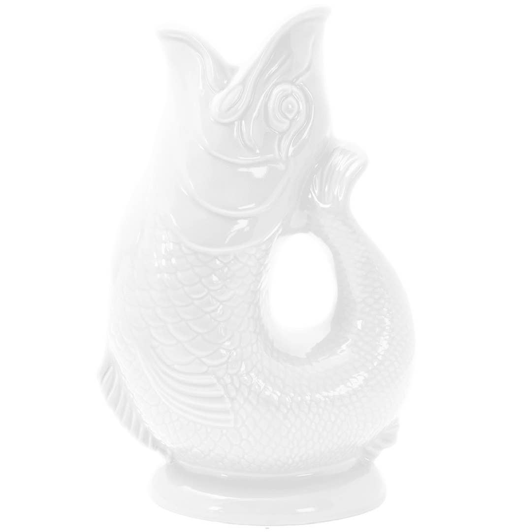 White Gluggle Jug: Extra Large
