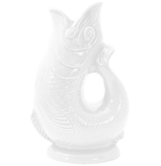 White Gluggle Jug: Extra Large