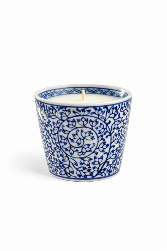 Blue Vine Chinoiserie Candle